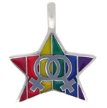 Lesbian Pride Star Necklace